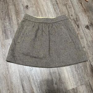 J. Crew Tweed Wool Mini Skirt Size 2 Pleated